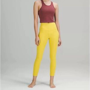 ☀️ Lululemon Align 25” Soleil Yellow | Double Lined | Size 0